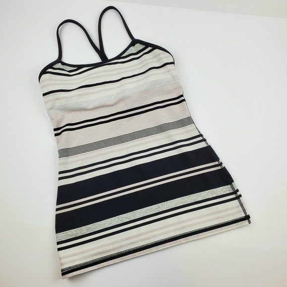 lululemon athletica Tops - Lululemon Striped Power Y Tank Top